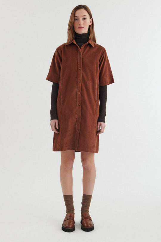 Basic Apparel Millu Dress tortoise shell – produktbillede forfra