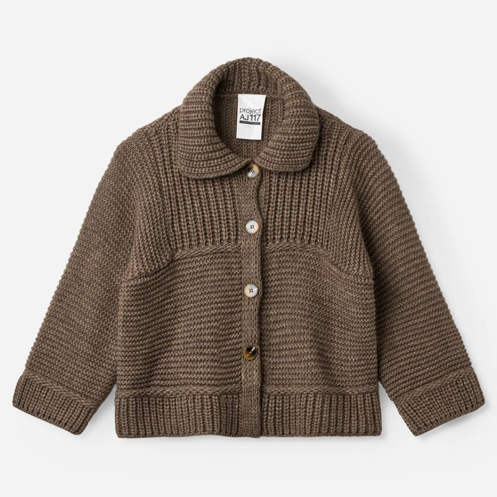 Project AJ117 Omega cardigan i soil