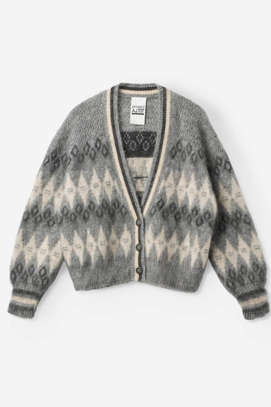 Project AJ117 Balwina cardigan i grå