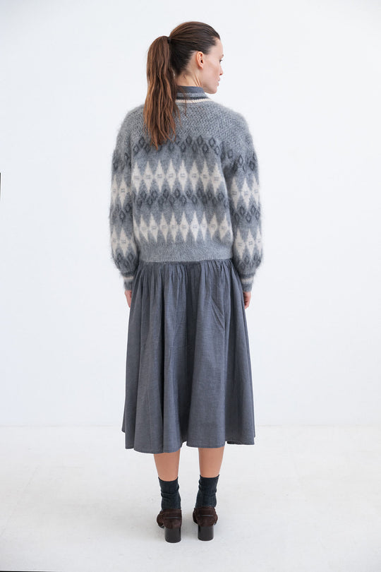 Project AJ117 Balwina cardigan i grå