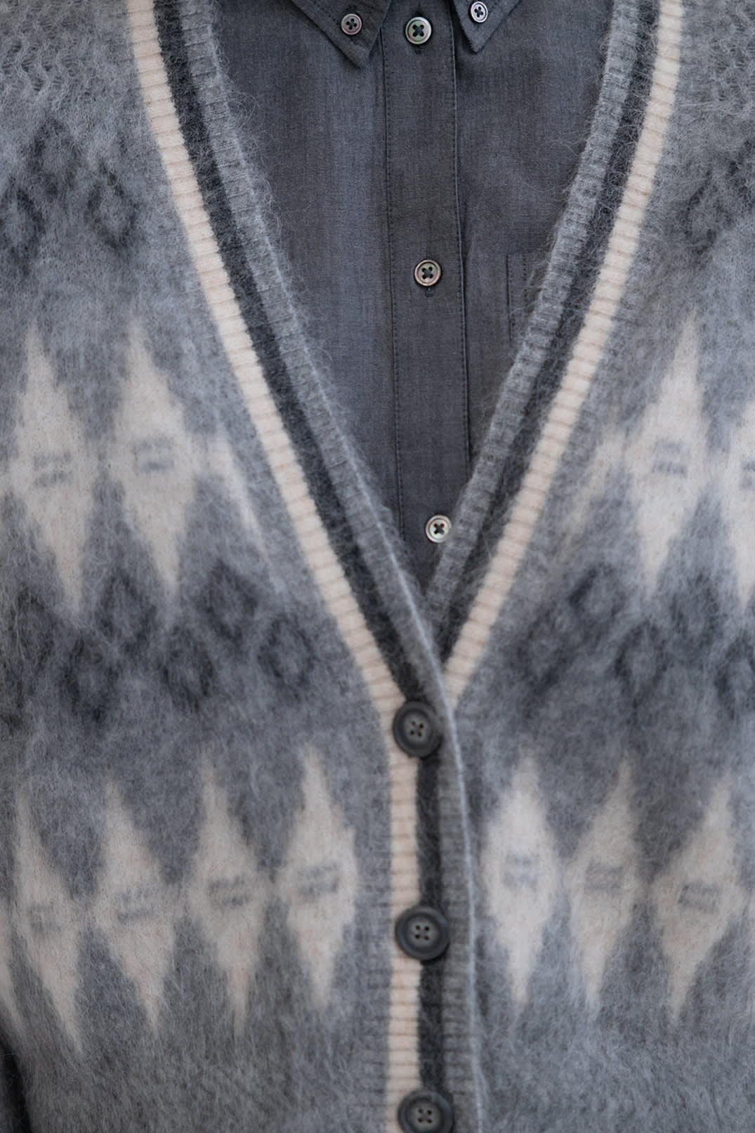 Project AJ117 Balwina cardigan i grå