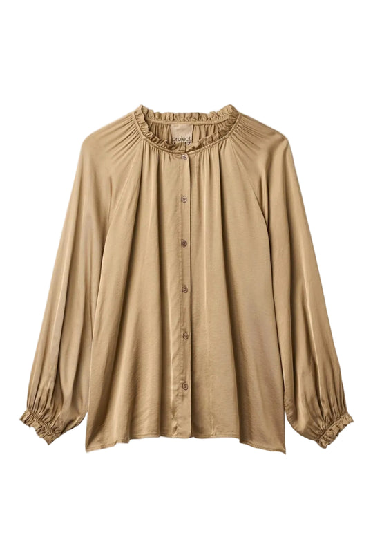 Project AJ117 Rachel skjorte i camel