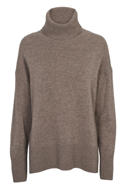 Basic Apparel | Sweater | Liz T-neck, portobella