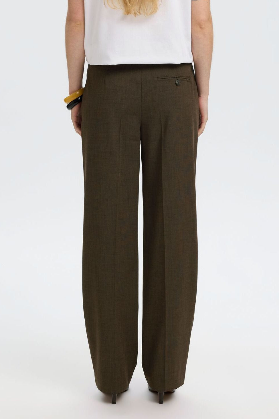 Selected Femme Signe bukser i Delicioso – side