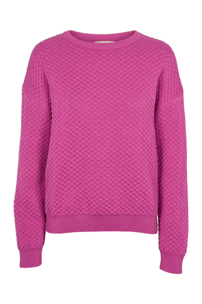 Basic Apparel Lis sweater i purple orchid – produktbillede forfra