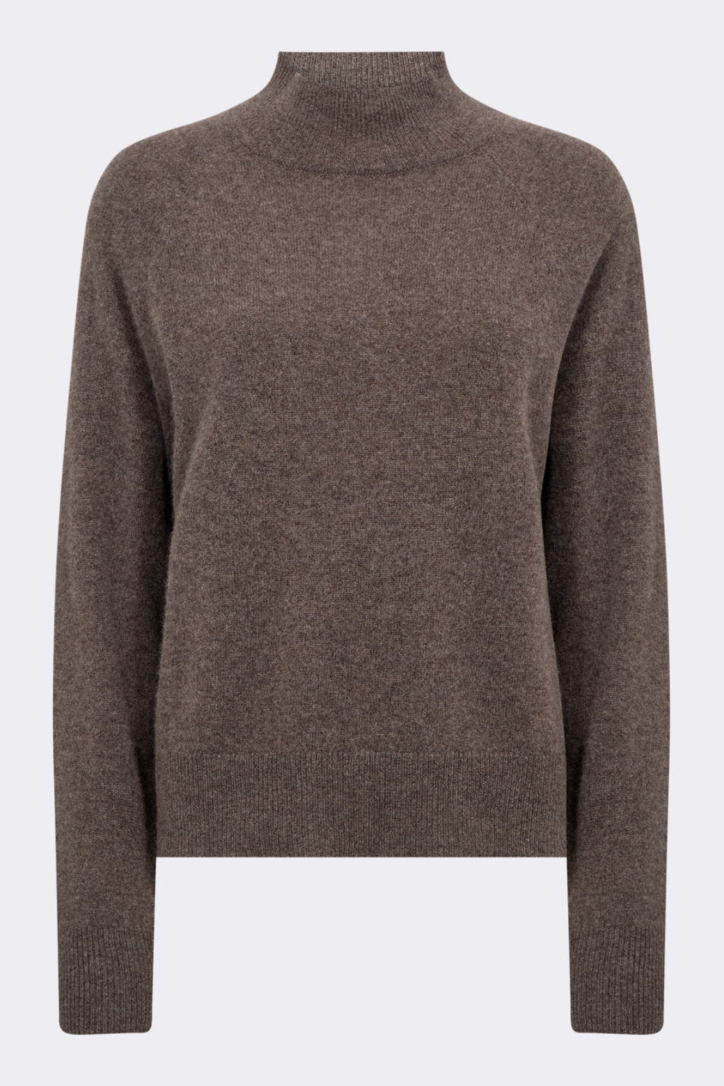 Leveté Room LR-Eloise 6 cashmerepullover i After Dark Melange – front