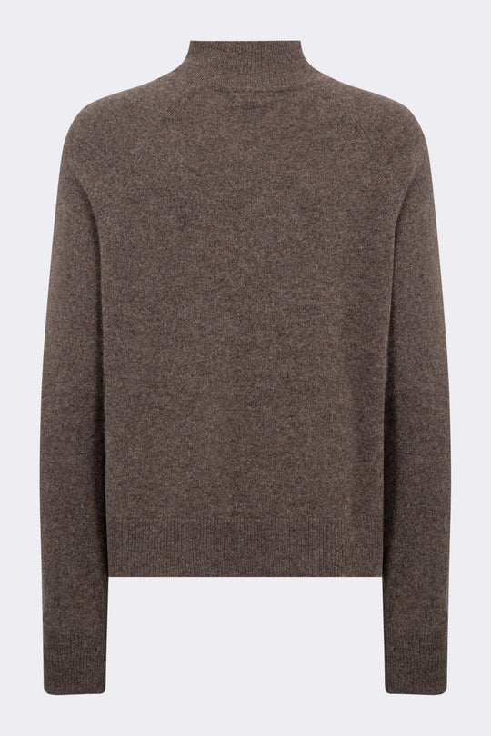 Leveté Room LR-Eloise 6 cashmerepullover i After Dark Melange – visning 5