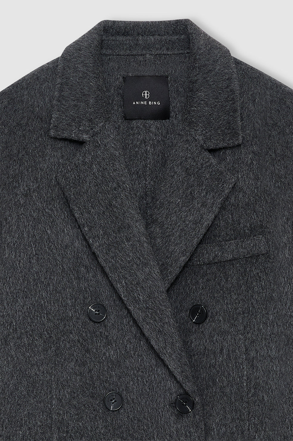 Detalje af ANINE BING Sali Coat i mørkegrå