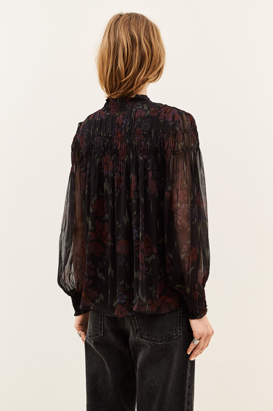 Sort Douce bluse fra ba&sh på model
