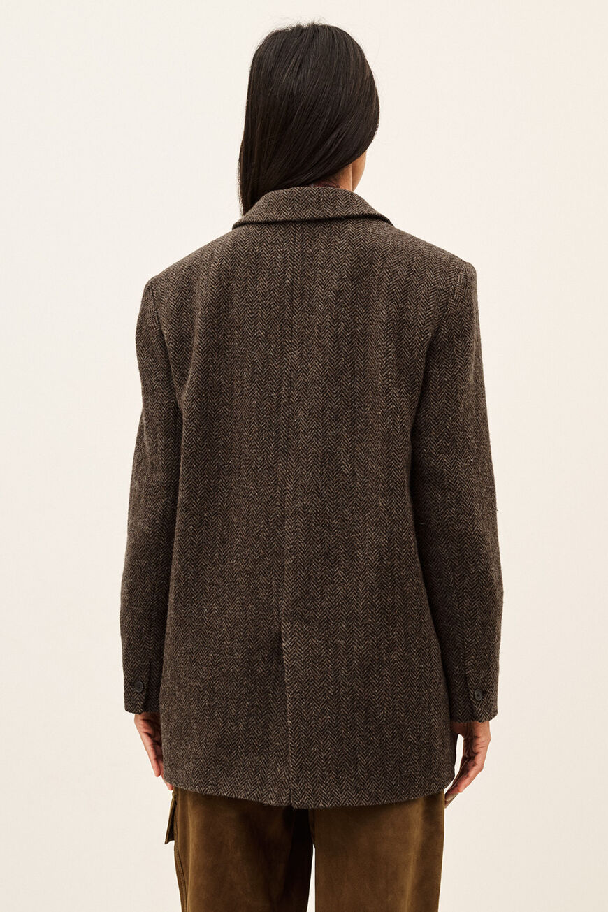 Brun Kast blazer fra ba&sh set bagfra