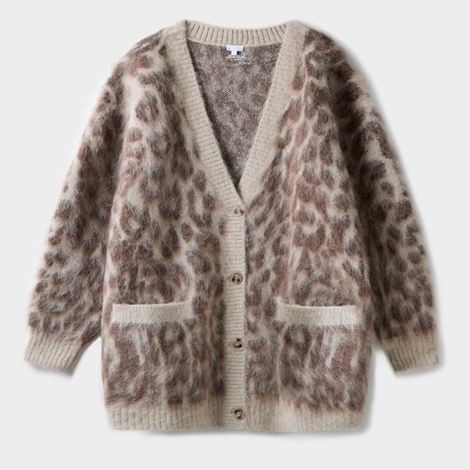 Lala Berlin Lala Cardigan 1 i cream leo jacquard
