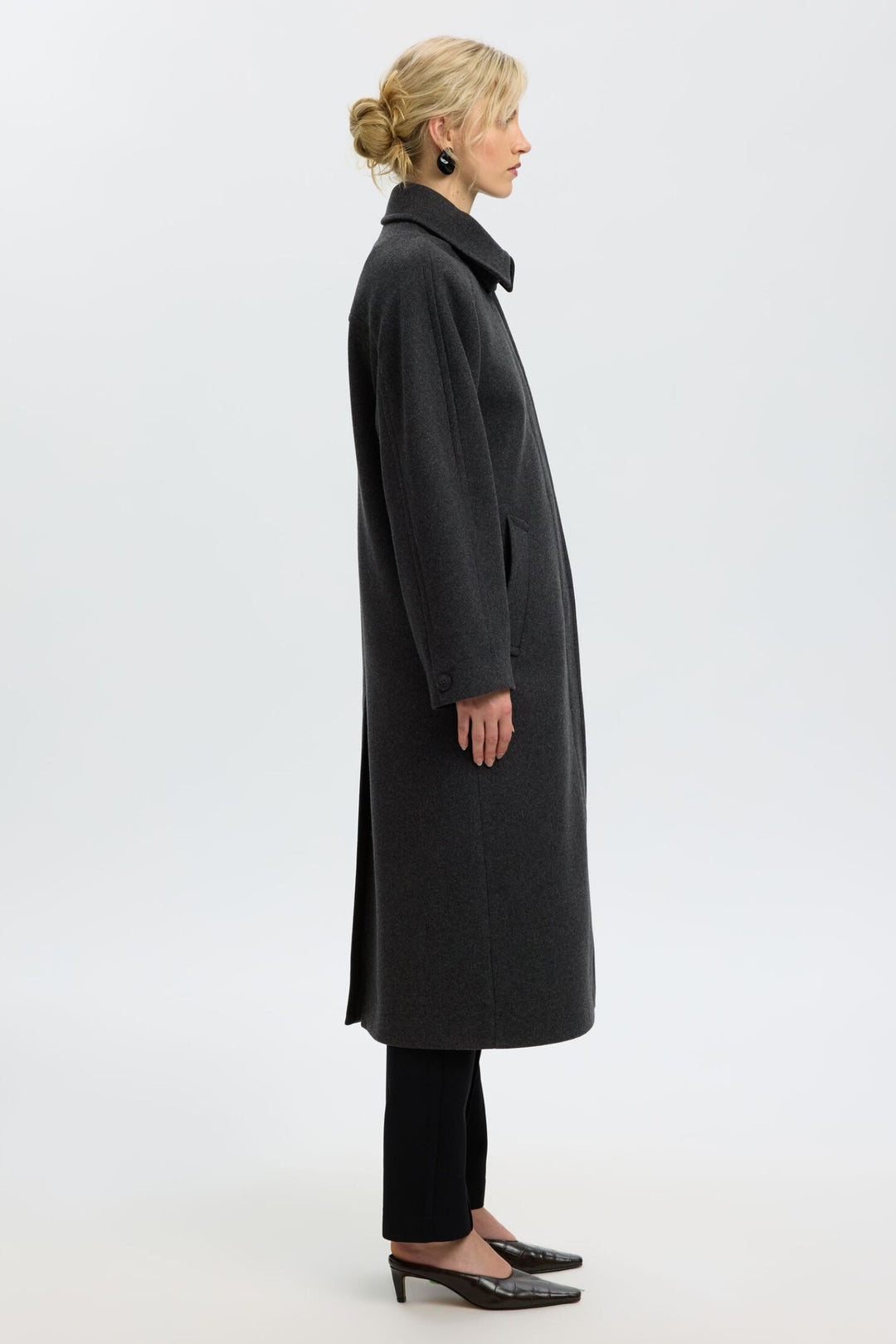 Selected Femme Raey Manteco Coat, dark grey