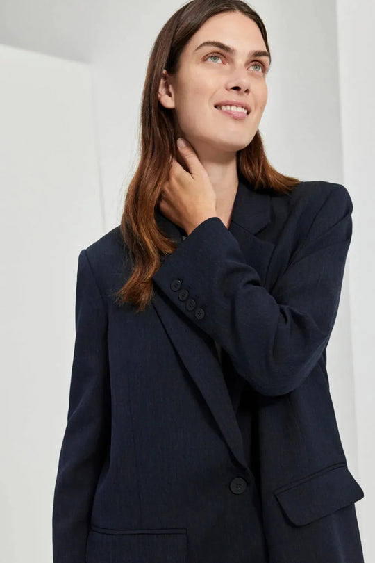 Blazer |Selected Femme Rita LS Relaxed, dark sapphire