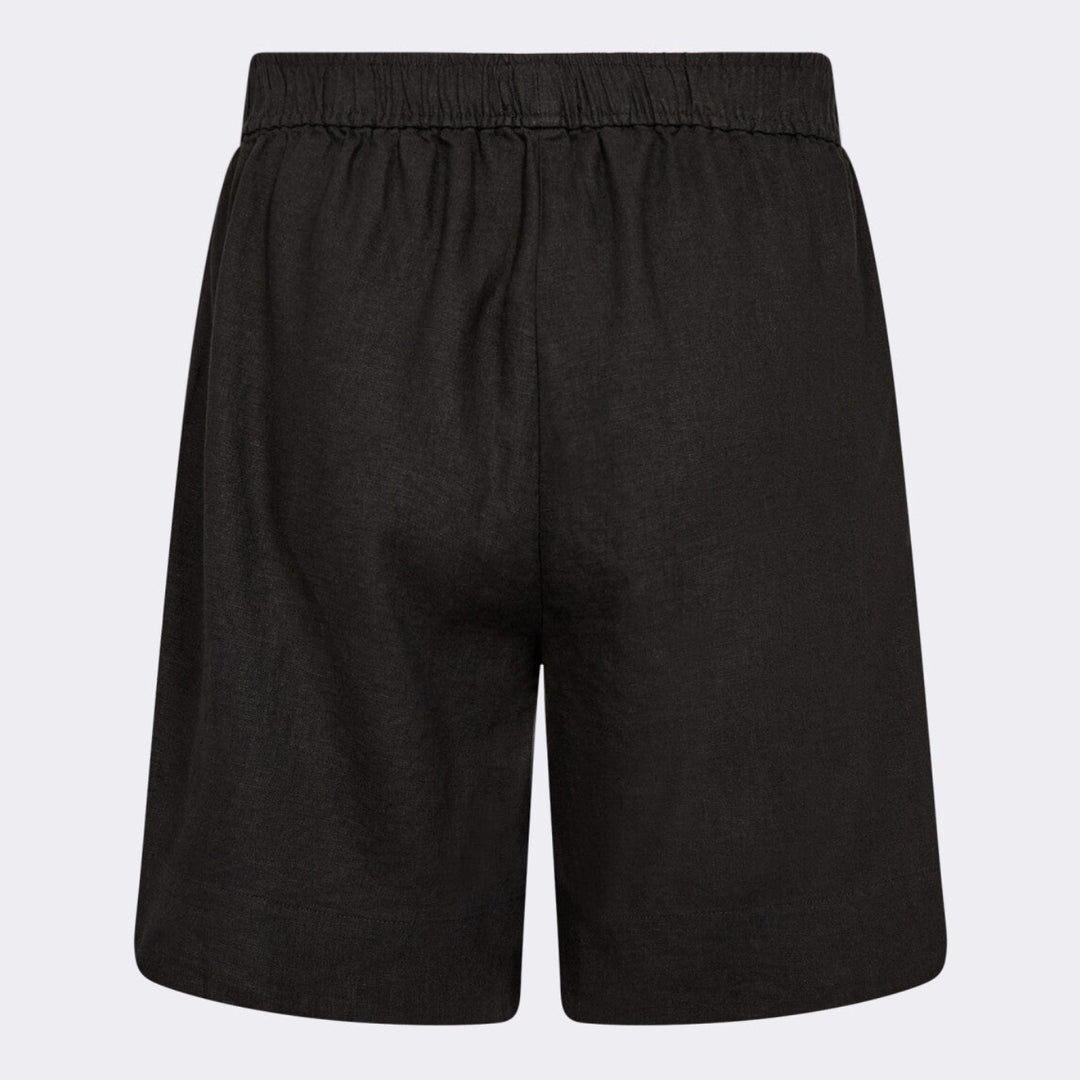 Leveté Room Naja 29 shorts i sort med elastisk talje.