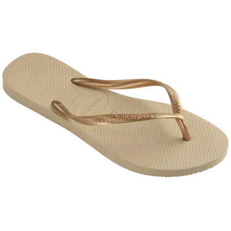Havaianas | Klipklapper | Slim Sandal, sandgrey/light golden