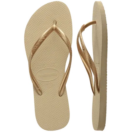 Havaianas | Klipklapper | Slim Sandal, sandgrey/light golden