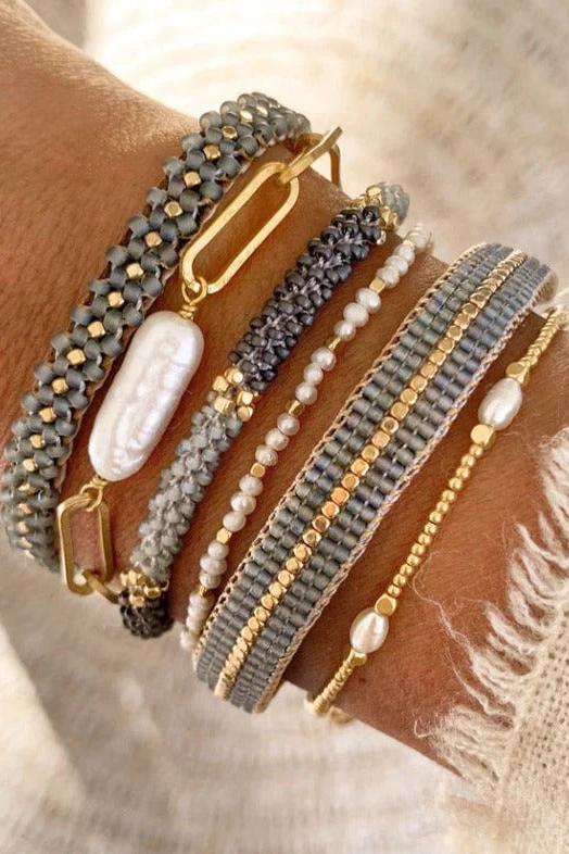 IBU Jewels | Armbånd | Lulu Stone Dot, pearl