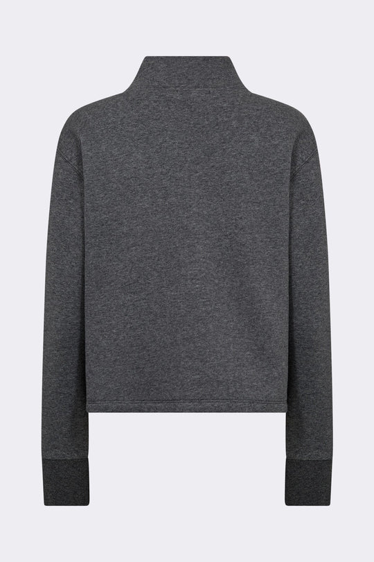 Leveté Room Nuka 16 jakke i dark grey – let jakke med høj krave og lynlås.