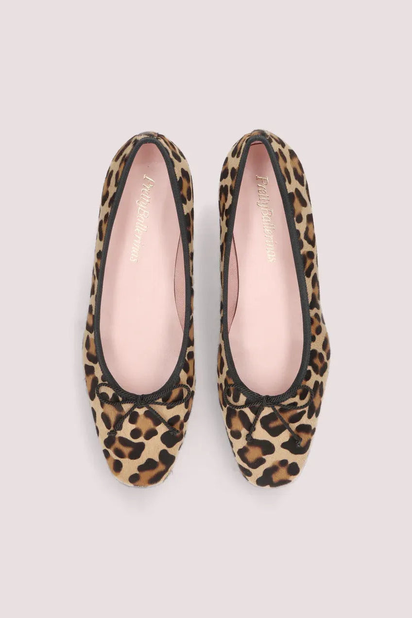 Pretty Ballerinas Murabi ballerina i leo – ballerina i ponylæder med leopardprint.