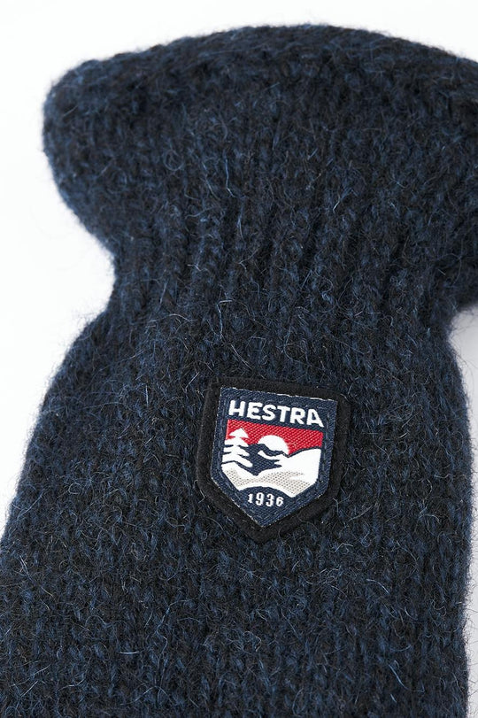 Hestra Basic Wool Luffer – Strikkede Luffer i Shetlandsuld, Navy