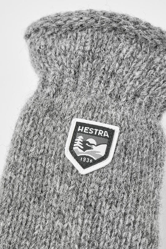 Hestra Basic Wool Luffer – Strikkede Luffer i Shetlandsuld, Grey