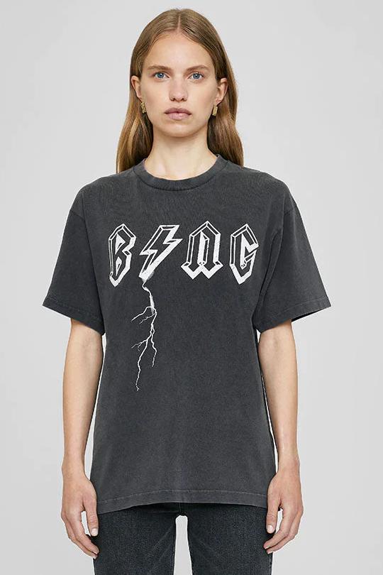 T-shirt | ANINE BING Archival Bing Bolt Tee, black