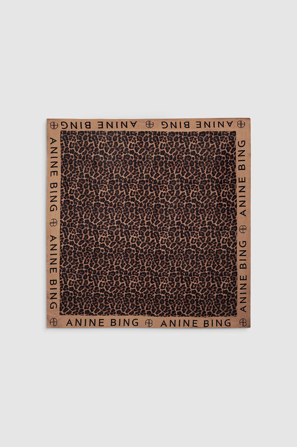 Anine Bing Eliza Sarong i tan og brown leopard i let bomuldsgaze.