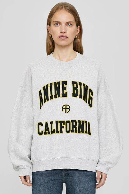 Sweatshirt | ANINE BING Jaci California, heather grey