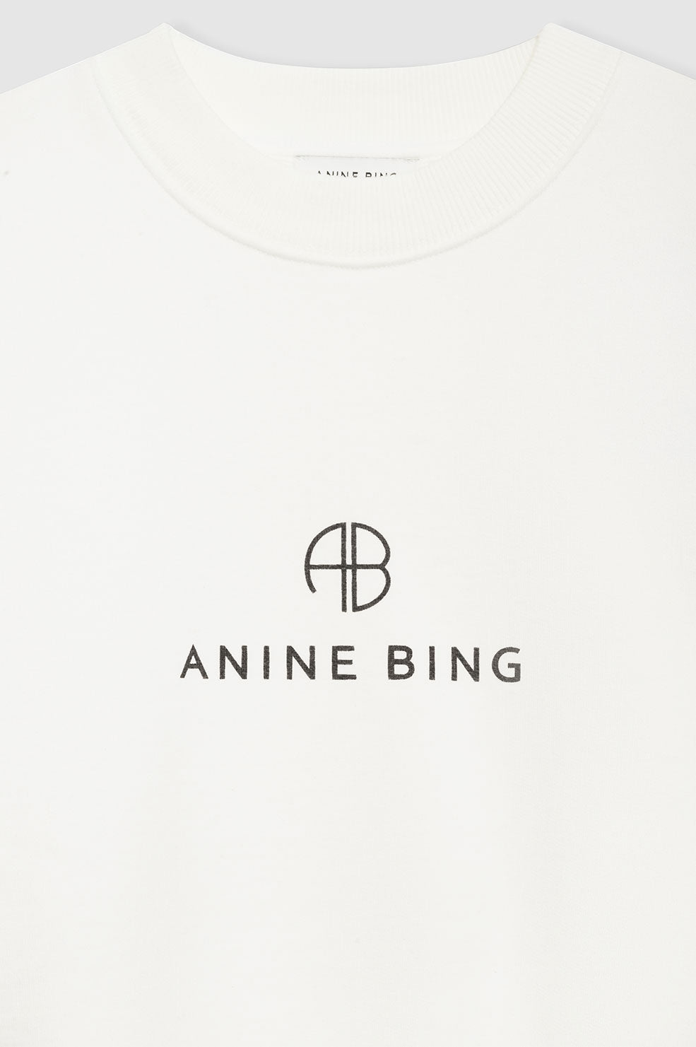 Anine Bing | Sweatshirt | Jaci Monogram, ivory