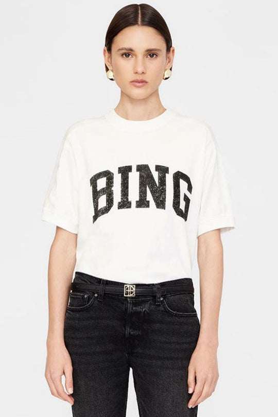 Anine Bing | T-shirt | Jaylin tee, ivory