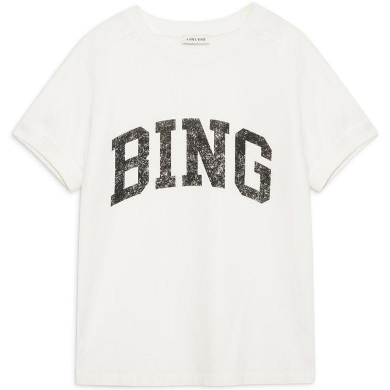 Anine Bing | T-shirt | Jaylin tee, ivory