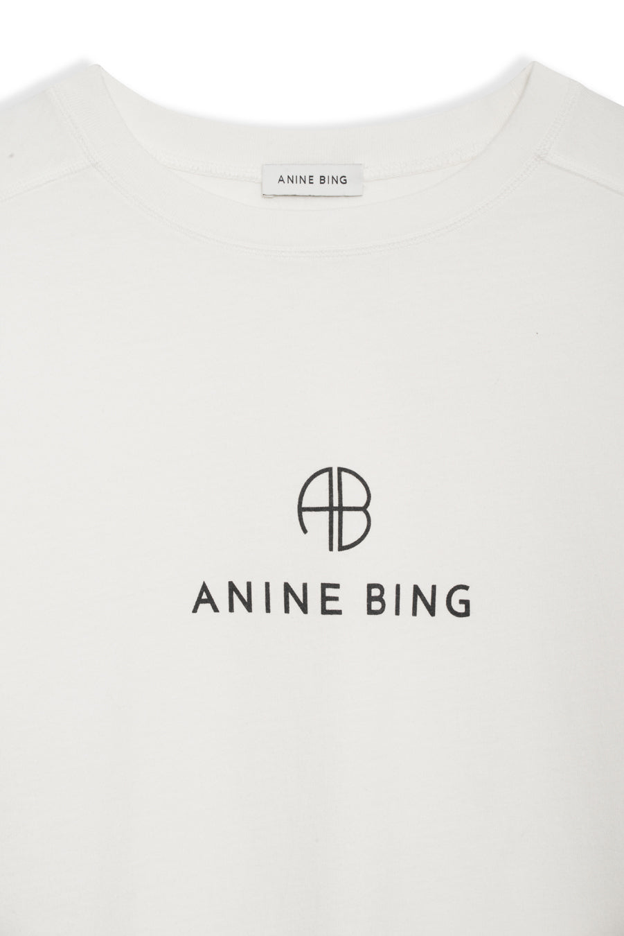 Anine Bing | T-shirt | Jaylin Tee Monogram, ivory