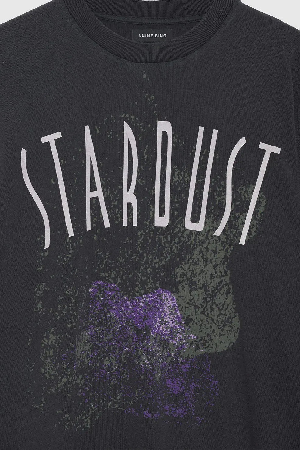 T-shirt | ANINE BING Joel Tee Stardust, washed black