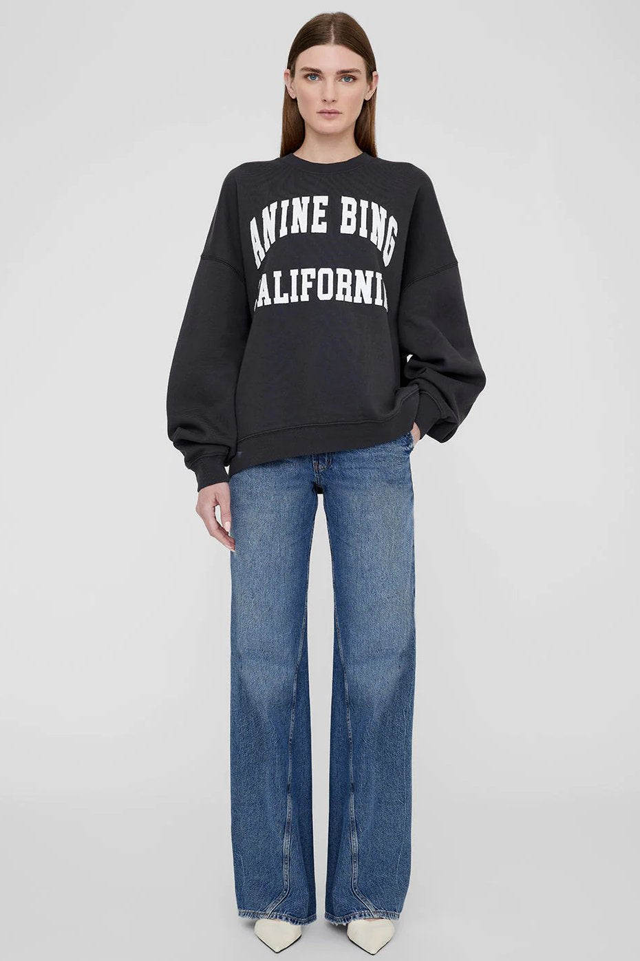 Anine Bing | Miles Sweatshirt, vintage black