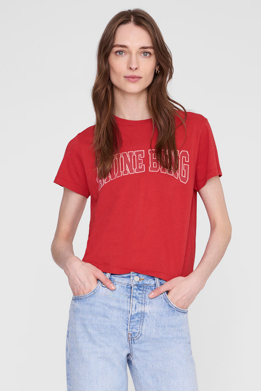 Anine Bing | T-shirt | Shelly Tee, tango red