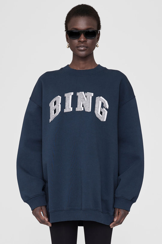 Anine Bing | Sweatshirt | Tyler Bing, navy