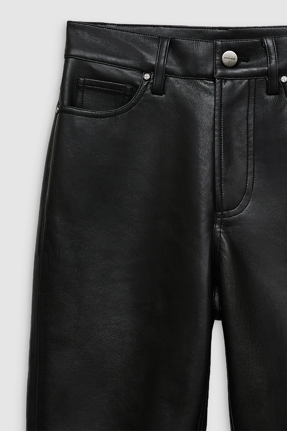 Anine Bing | Bukser | Bruno Pant, black recycled leather