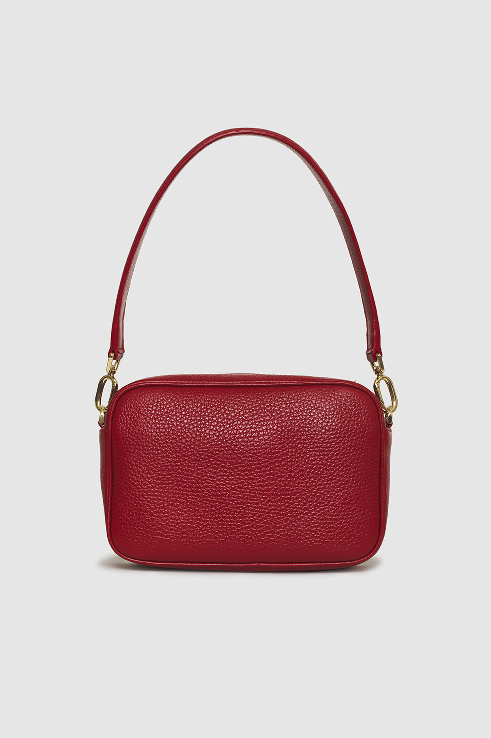 Anine Bing Lili Bag – elegant håndtaske i blødt læder med aftagelige stropper, lynlåslukning og monogramdetalje. 