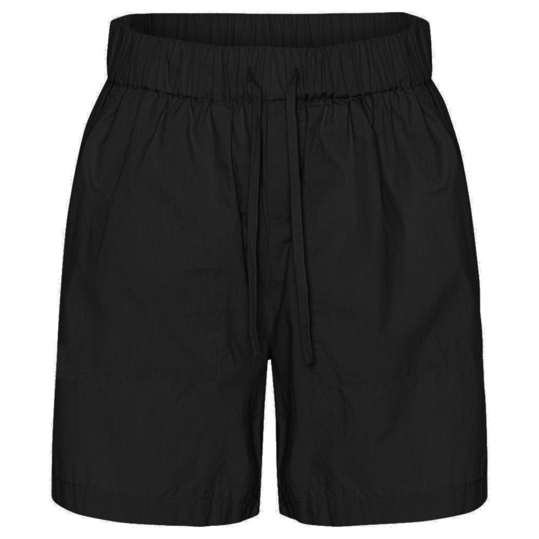 Project AJ117 lounge shorts i sort med bindebånd og afslappet fit i bomuld hos CASSANDRA.dk