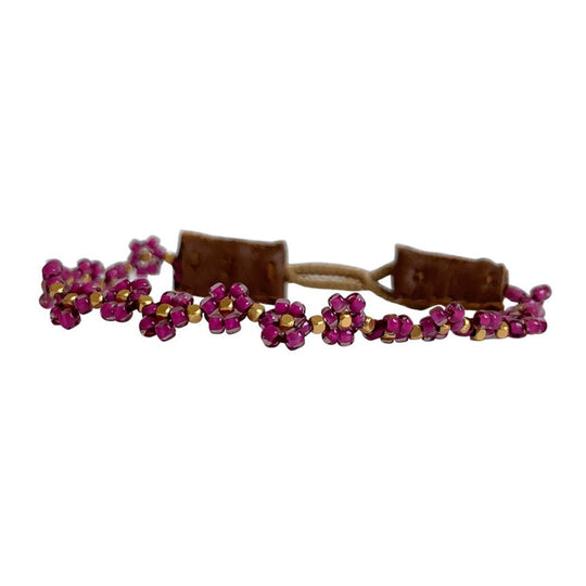 IBU Jewels | Armbånd | Cap Flower, maroon