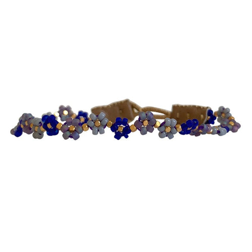 IBU Jewels | Armbånd | Cap Flower, mix purple