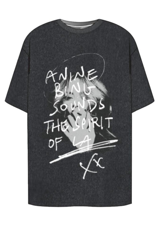 Anine Bing Kent tee spirit  t-shirt black