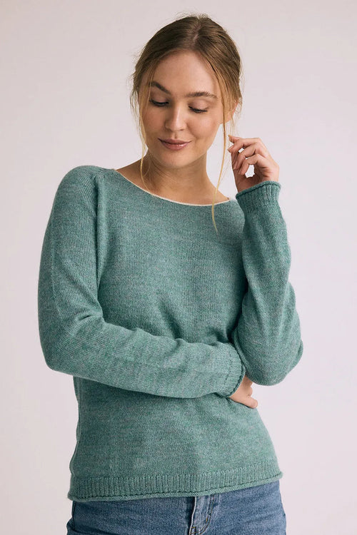 Gorridsen | Sweater | Afrodite Peru, aqua