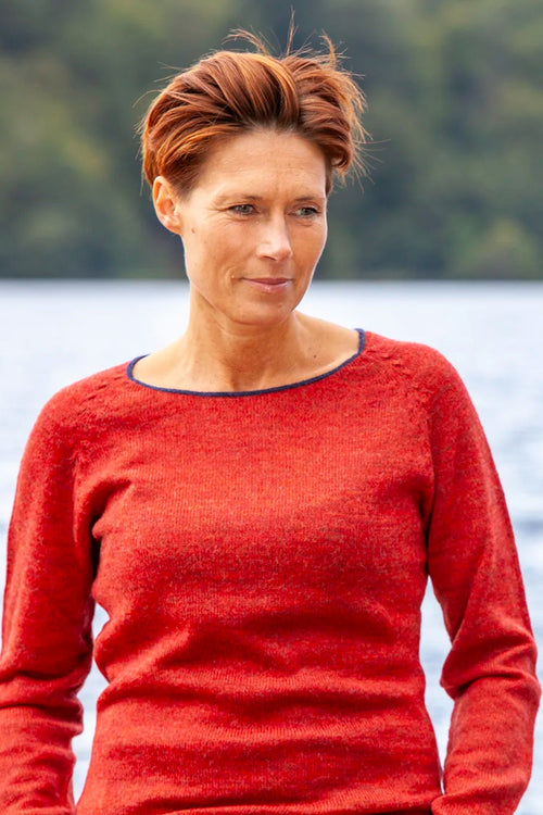 Gorridsen | Sweater | Afrodite Peru, grenadine