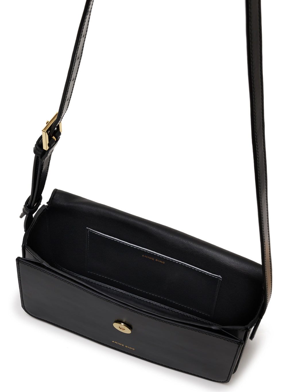 Anine Bing | Crossbody | Elly bag, high shine black