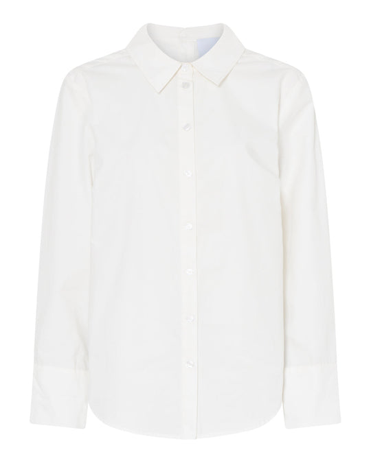 La Rouge Anna Shirt i Hvid – Klassisk Skjorte i 100% Bomuld