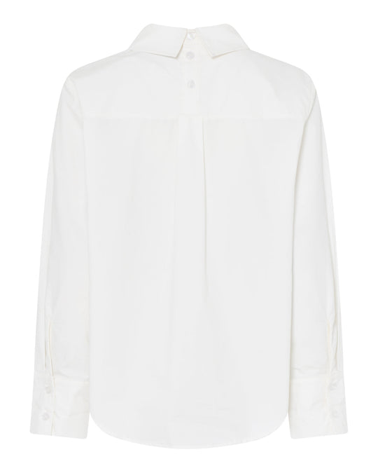 La Rouge Anna Shirt i Hvid – Klassisk Skjorte i 100% Bomuld