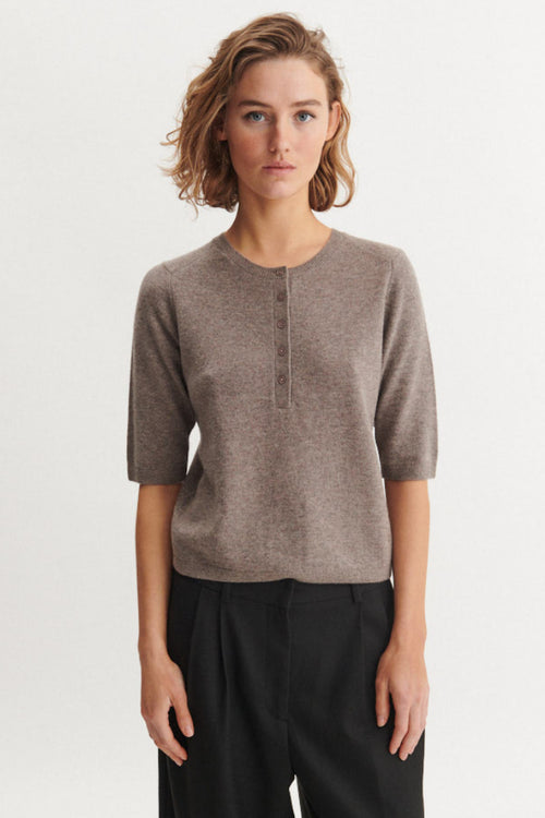 Basic Apparel | Sweater | Selem Granddad Tee, portobella