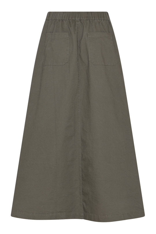 La Rouge Baggy Skirt i army green i A-form.