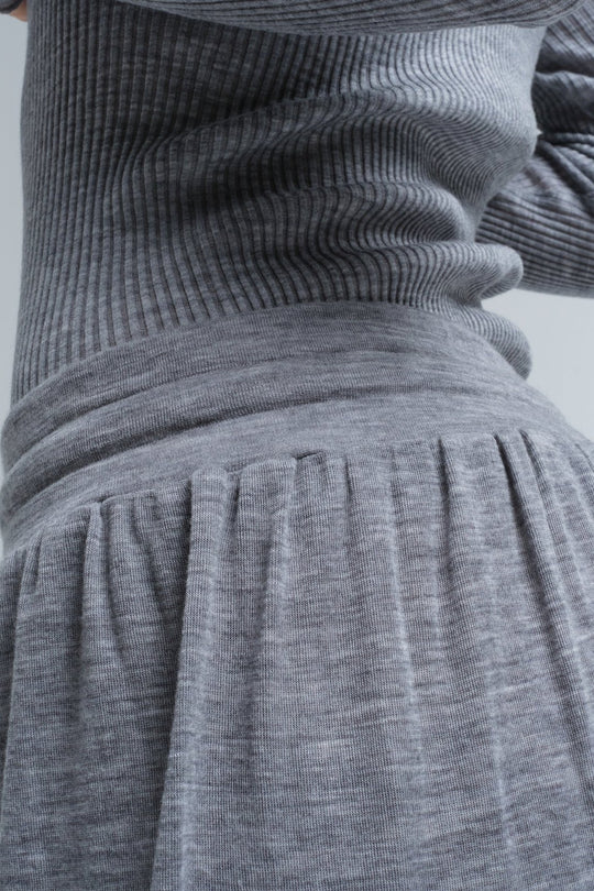 Seamless Basic | Bukser | Barbera Merino Wool Pants, grey melange